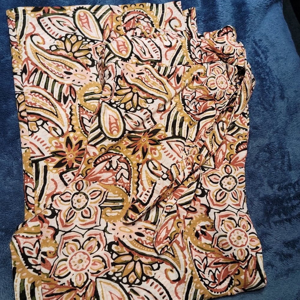 Cato's multi-colored palazzo pants; size 22/24W